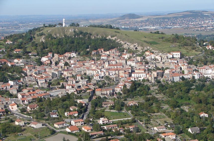 Vue aérienne de Veyre Monton